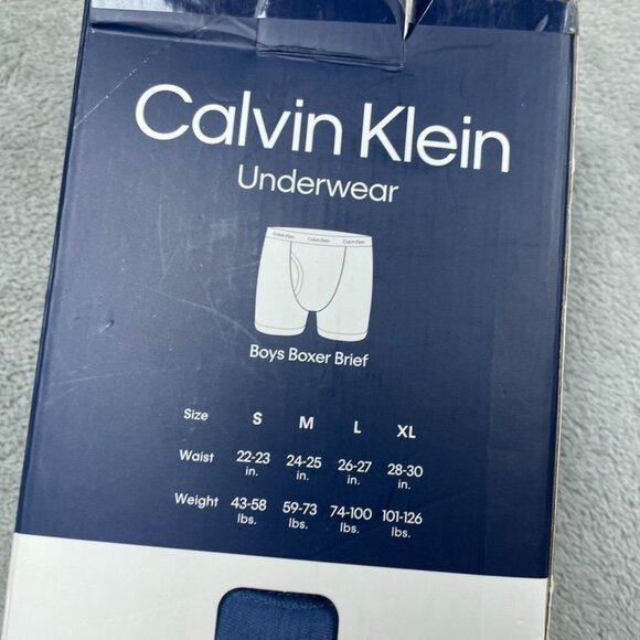 Calvin Klein Boys 6-Pack Boxer Briefs Medium Cotton Stretch Comfort d0516 - Picture 3 of 5